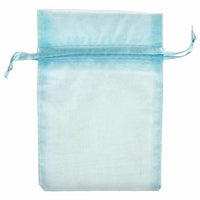 JAM Paper Sheer Bags - Small - 4" x 5.5"- Baby Blue - 96 Pack-Color: Baby Blue small sheer bag