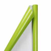 JAM Paper Gift Wrap - Glossy Wrapping Paper - 25 Sq Ft per Roll - Lime Green - 2 Pack-Lime Green, Colourful Wrapping Paper will make anyone excited to find out what’s inside