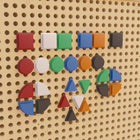 Flash Furniture Bright Beginnings Commercial Grade Multicolor 256 Piece Shape Set for Modular STEAM Wall Systems-Perfect for Daycares, Preschools and Early Learning Centers