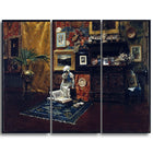 Designart William Merritt, Studio Interior Canvas Art Print, (PT5014-3P)-Print