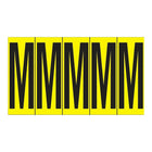 Accuform Signs Identify Locations, Supplies & Tools, Individual Letter & Number Markers, M, 3-7/8", 10 Pack-Character M
