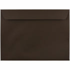 JAM Paper Booklet Envelopes - 9.5" x 12.625" - Chocolate Brown Recycled - 25 Pack -Colour: Chocolate Brown 