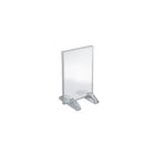 Azar Displays 5" x 4" Vertical/Horizontal Dual-Stand Acrylic Sign Holder, Clear, 10 Pack (132729)-Perfect for schools, businesses, homes, and retail stores