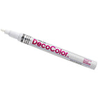 JAM Paper Marvy Uchida Fine-Point Opaque Paint Marker - White - 5 Pack (7665913g)-Features a fine tip for thin and accurate detailing