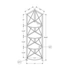 Monarch Specialties 3645 60"H Bookcase - Espresso/Black Metal Corner Etagere-Assembly required: Illustrated instructions and all hardware are provided for convenience (additional tools may be needed)