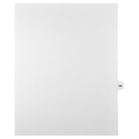 Mark Maker Legal Tabs - Letter Size - White - 1/15th cut - 25 tabs per package - 5 packages Pack - Number 130-White Single Tabs