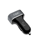 Akiko 6.6A/ 33W 3-Port Smart Car Charger, 3" x 2", Grey Black-Sophisticated circuit design with over-heated, over-current, over-charging protection. Charging will be automatically stop when battery is full. Smart charge at maximum speed limited by devices or USB ports, automatically stops when the device battery is full. A Soft Internal LED power indicator is lit to show that car charger is ready for use or is charging