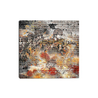 Designart Orange Combat Street Art Canvas Artwork, (PT3634-1-30-30)-Print