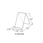 Azar Displays 6.5" x 3.5" x 7.5" Acrylic Easel Display, 10 Pack (515425)-Made of 0.100" thick acrylic