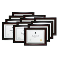 kieragrace Lucy Document Frame, 8.5 x 11", Dark Brown, 12 Pack-Dark Brown