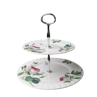 Roy Kirkham Palace Garden 2 Tier Cake Stand-This 2 tiered bone china cake stand offers function and beauty for your table top