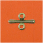 JAM Paper Recycled Coloured Envelopes with Clasp - 9" x 12" - Orange - 50 Pack-Size: 9 x 12 inches
