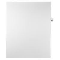 Mark Maker Legal Tabs - Letter Size - White - 1/25th cut - 25 tabs per package - 5 packages Pack - Number 108-White Single Tabs