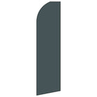 Swooper Banner Kit With Pole & Ground Spike, Grey-Banner is approximately 32" wide and 132" tall, however once fully assembled, pole reaches 16' above ground!