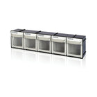 Kleton Heavy Duty Tilt Bins, 23-1/2" W x 4" D x 5-7/8" H, 5 Drawers-No. of Bin Compartments 5