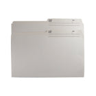 Hilroy 100% Recycled Reversible Tab File Folders - Legal Size - Ivory - 100 Pack-Legal size file folders