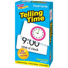 TREND enterprises, Inc. Telling Time Skill Drill Flash Cards, 96 cards-Analog clock face on front; numeric / digital time, also written in English, on back