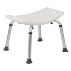 Flash Furniture HERCULES Series Adjustable Bath & Shower Chair with Non-slip Feet - White-FSA Eligible
