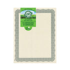 Geographics Braided Silver Heavyweight Certificates - 8.5" x 11" - Sugar Cane Paper - 15 Pack-Inkjet and laser printer compatible Certificates