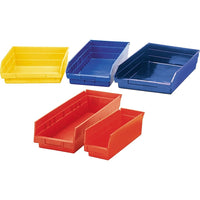 Quantum Storage Systems Store More Plastic Shelf Bins, 11-1/8" W x 6" H x 11-5/8" D, Yellow - 5 Pack-Colour: Yellow