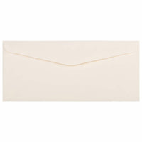 JAM Paper #10 Business Strathmore Envelopes - 4.125" x 9.5" - Natural White Linen - 50 Pack-Colour: Natural White