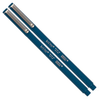 Marvy Uchida Felt-Tip Pen – Ultra Fine – Oriental Blue – 2 Pack-Colour: Oriental Blue