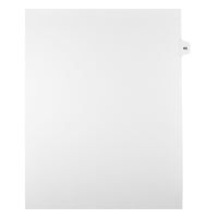 Mark Maker Legal Tabs - Letter Size - White - 1/15th cut - 25 tabs per package - 5 packages Pack - Number 63-White Single Tabs