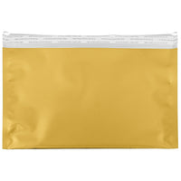 JAM Paper Foil Envelopes with Self Adhesive Closure, 6 1/8 x 9.5, Booklet, Gold, 100 Pack (01323285B)-Gold