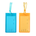 Habitu Luggage Tag Duo Set - Orange/Blue-Luggage tag