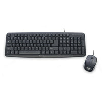 Verbatim Slimline Corded USB Keyboard and Mouse, Black-Advanced tactile keys with low-profile design for quiet, comfortable typing