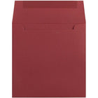 JAM Paper 6 x 6 Square Envelopes, Dark Red, 50 Pack (31511296I)-Blank interior for personalized message