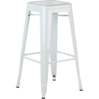 Plata Decor Tolix 26"H Stool - White - 2 Pack-Backless