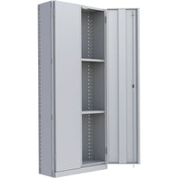 Metalware RK893 Boltless Shelving Unit, 4-Shelves, 36" x 12" x 88", Light Grey-Adjustable shelving system that provides high strength, yet economical storage capacity for your needs