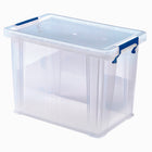 Bankers Box Plastic Storage Box Bonus Pack (2 x 10L + 1 x 18.5L)-Pack contents: 1 x 18.5L and 2 x 10L plastic storage boxes