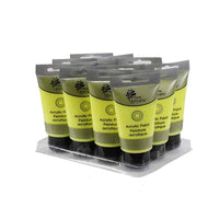 Time 4 Crafts 75ml Acrylic Paint, 6.75 x 6 inches, Pack of 12, Neon Yellow-Quantity: 12 paint tubes (all in same colour)
