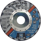 Walter Surface Technologies Zip Stainless Right Angle Grinder Reinforced Cut-Off Wheels, 4-1/2" x 3/64", 7/8" Arbor - 12 Pack-Abrasive Material: Aluminum Oxide