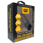 Cat Dual USB 3.4amp DC Adapter-Yellow back-lit ports for fumble-free connections