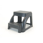 Mistral Ultra Safe 2 Step - 13" H x 15.62" W x 18.5" D - Charcoal-2 step stool