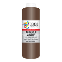 DEMCO EnCouleurs Inc School Acrylic Paint - 500 mL - Burnt Umber-School acrylic