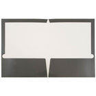 JAM Paper Glossy Two Pocket Presentation Folders, Grey, 12 Pack (31225352ug)-9-1/2" x 11-1/2"