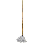 Globe 12oz Synthetic Yacht Mop with 54" Wood Handle, 6 Pack (4016)-Securely Fasten to a Hardwood Handle by a Plasmetal Connector