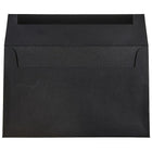 JAM Paper A9 Invitation Envelopes, 5.75 x 8.75, Black Linen Recycled, 100 Pack (900906807g)-Size: A9 (5 3/4" x 8 3/4")