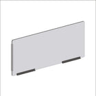 Mark Maker Modular Sneeze Guard Side - 1/4" Clear Acrylic with 47.5" W x 23.5" H panel - two 12" bottom rails - 18" living hinge-Our clear modular sides are to be combined with the modular fronts as an extension for extra protection.