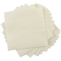 JAM Paper Beverage Napkins - Small - 5" x 5" - Ivory - 600 Pack (5255620721b)-Ivory paper cocktail napkins