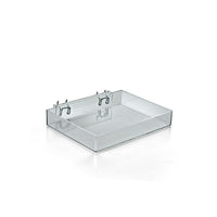 Azar Displays 9.5"W Open Tray for Peg/Slat, 2 Pack (225541)-Counter top displays