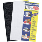 Identity Group Vinyl Stick-On 1" Helvetica White Capital Letter-Sign-making made simple