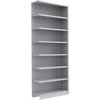Metalware RK326 Boltless Shelving Unit, 8-Shelves, 36" x 12" x 88", Light Grey-Adjustable shelving system that provides high strength, yet economical storage capacity for your needs