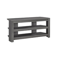 Monarch Specialties 2566 Tv Stand - 42"L/Grey Corner-42" Long