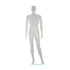 Eddie's Hang-Up Display Ltd. Glossy Abstract Male Mannequin, Two Straight Arms, White (150550)-Glossy abstract male mannequin (two straight arms)