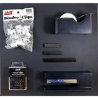 JAM Paper Office Starter Desk Kit, Black (338756bk)-5 pack